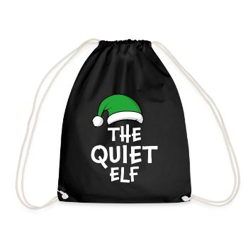 The Quiet Elf - Drawstring Bag - black - Front