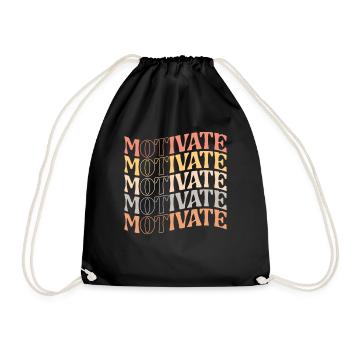 Motivate Occupational Therapy Speech OT School - Drawstring Bag - black - Front