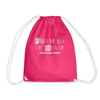 Feinmotorischer Promotor Ergotherapie OT - Turnbeutel - Fuchsia - Vorne