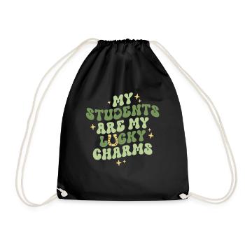 Mes élèves sont mes porte-bonheur Professeur St - Sac de sport léger - noir - Devant