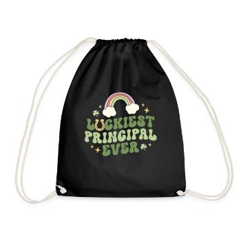 Le directeur le plus chanceux de tous les temps Clover Retro St Patricks - Sac de sport léger - noir - Devant