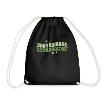Shenanigans Coordinator Kindergarten Teacher St - Drawstring Bag - black - Front