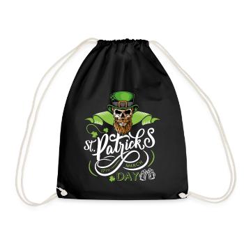 Saint-Patrick - Crâne - Sac de sport léger - noir - Devant