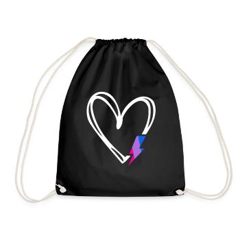 Subtil Bi Pride Fier allié Mois de la fierté Bisexuel - Sac de sport léger - noir - Devant