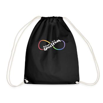 Chemises Autisme Femmes Maman Infinity Symbol L’autisme est - Sac de sport léger - noir - Devant