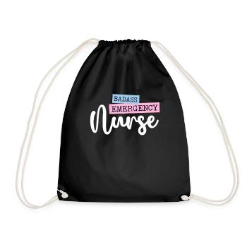 Badass Infirmière d’urgence Trauma Queen ER Emergency - Sac de sport léger - noir - Devant