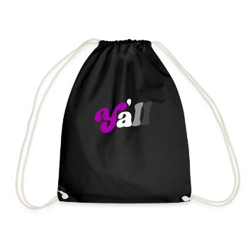 Mois de la fierté asexuée Sud du Texas Asexualité - Sac de sport léger - noir - Devant