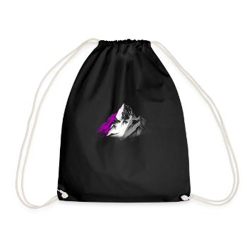 Subtil Mois de la fierté asexuée Randonnée en montagne - Sac de sport léger - noir - Devant