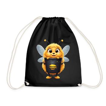 Abeille Miel Mignon Abeille Costume Apiculteur Cadeau - Sac de sport léger - noir - Devant