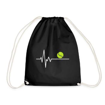 ECG Tennisball cadeau tennis de qualité - Sac de sport léger - noir - Devant