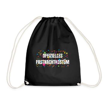 Offizielles Fastnachtkostüm - Turnbeutel - Schwarz - Vorne