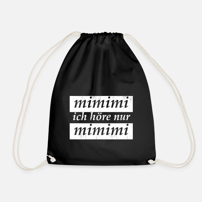 mimimi ich höre nur mimimi - Turnbeutel - Schwarz