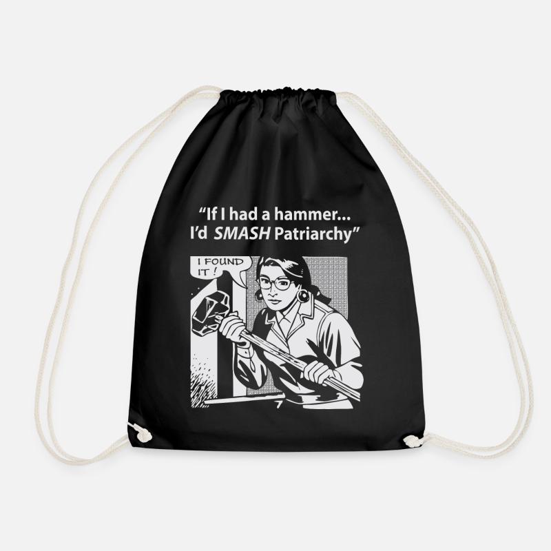 Si j'avais un marteau je craquerais Patriarchie - Sac de sport léger - noir