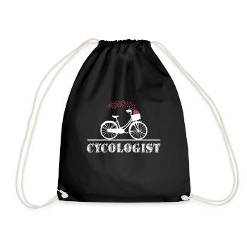 Cycologist Shirt Lustiges MTB-Fahrradgeschenk - Turnbeutel - Schwarz - Vorne