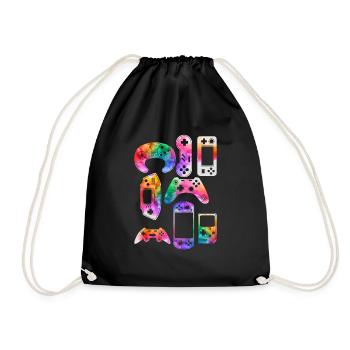 Video Game Controllers - Drawstring Bag - black - Front