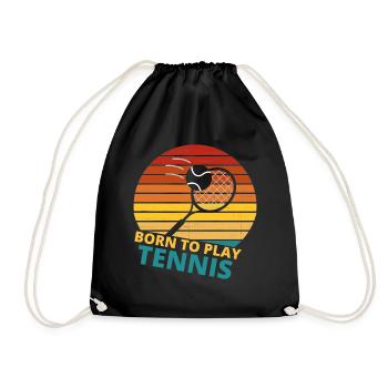 tennis / Tennis / Tennis / Tennis / Tennis jouer - Sac de sport léger - noir - Devant