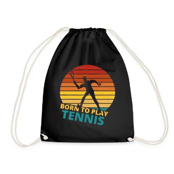 tennis / Tennis / Tennis / Tennis / Tennis jouer - Sac de sport léger - noir - Devant