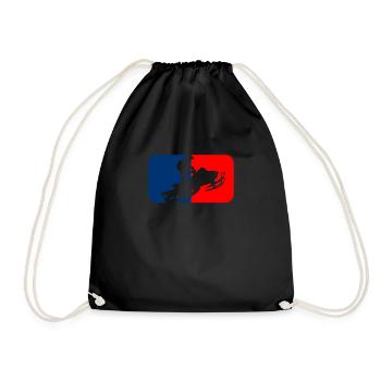 Snowmobil - snowmobile - snowmobile - Drawstring Bag - black - Front