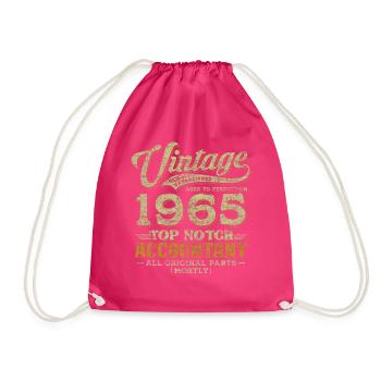 Vintage 1965 Top Notch Accountant - Turnbeutel - Fuchsia - Vorne