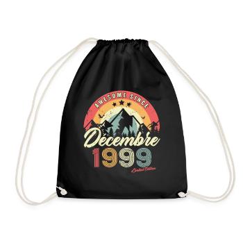 Cadeau D'anniversaire En Décembre 1999 Vintage - Sac de sport léger - noir - Devant