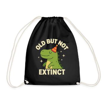 Funny Dino – Idée de cadeau d’anniversaire - Sac de sport léger - noir - Devant