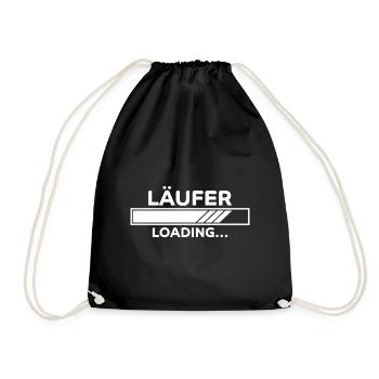 Läufer Spruch Fun Laufen Lustiges Läufer Geschenk - Turnbeutel - Schwarz - Vorne