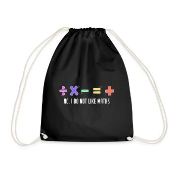 Drôle de dicton mathématique - Sac de sport léger - noir - Devant