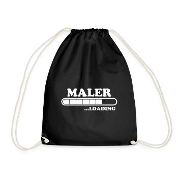 Maler Spruch Lackierer Lustiges Maler Geschenk - Turnbeutel - Schwarz - Vorne