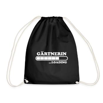 Gärtnerin Spruch Blume Lustiges Gärtnerin Geschenk - Turnbeutel - Schwarz - Vorne