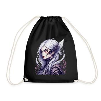 Gruseliges Halloween-partykostüm Vampir-lady - Drawstring Bag - black - Front