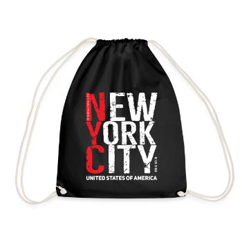 NEW YORK CITY - Turnbeutel - Schwarz - Vorne