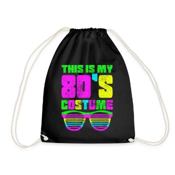Chemise des années 80 - Sac de sport léger - noir - Devant