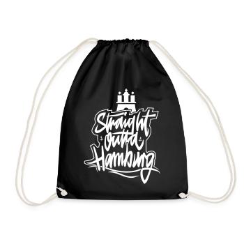 Straight Outta Hamburg - Drawstring Bag - black - Front