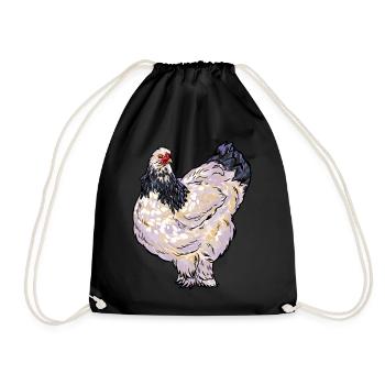Brahma poules poules ferme agriculteur poulet coq - Sac de sport léger - noir - Devant