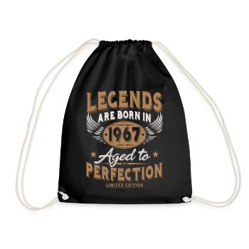 Né en 1967 Legends Cadeau d’anniversaire - Sac de sport léger - noir - Devant