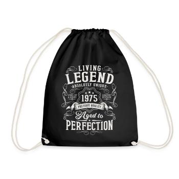 Né en 1975 Legend Vintage Birthday - Sac de sport léger - noir - Devant