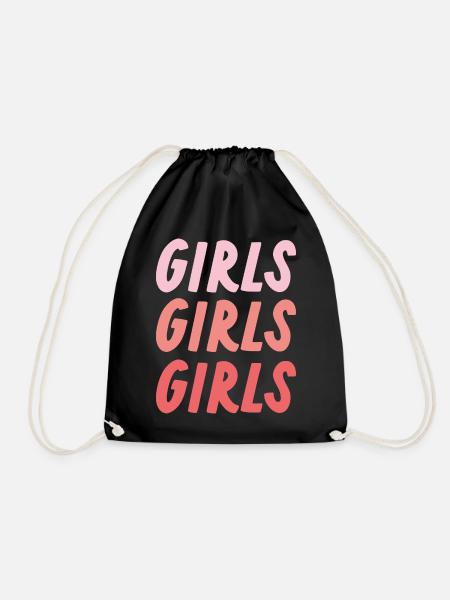 Girls Girls Girls - Turnbeutel - Schwarz