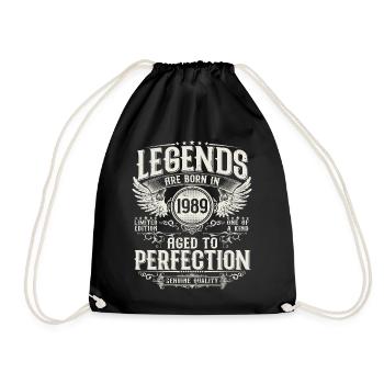 Millésime 1989 Born Legends Cadeau d’anniversaire - Sac de sport léger - noir - Devant