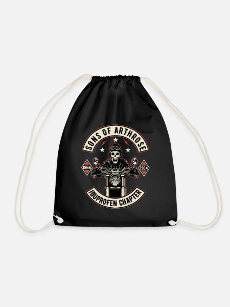 Sons Of Arthrose Motorrad Biker Motorradfahrer - Turnbeutel - Schwarz