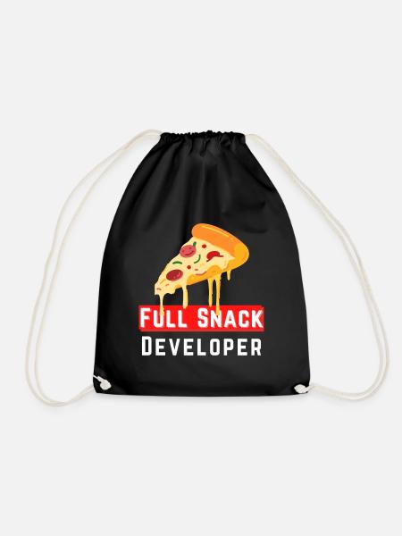 Full Snack Developer - Für Entwickler mit Talent - Turnbeutel - Schwarz