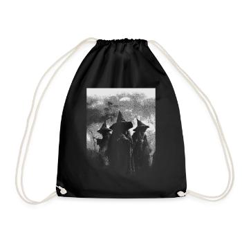 Three witches - Drawstring Bag - black - Front