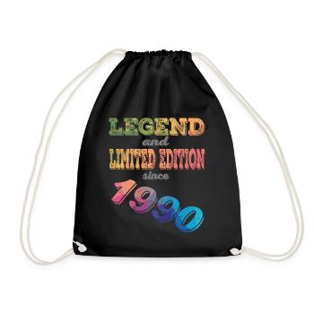 Geburtstagsgeschenk/LEGEND AND LIMITED EDITION - Turnbeutel - Schwarz - Vorne
