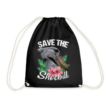 Schuhschnabel Sauvez le bec-de-chaussure - Sac de sport léger - noir - Devant