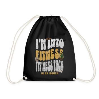 Taco - Drawstring Bag - black - Front