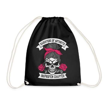 Daugthers of Arthritis Ibuprofen Chapter Biker - Turnbeutel - Schwarz - Vorne