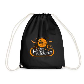 Gruselige Halloween-Feiern - Turnbeutel - Schwarz - Vorne