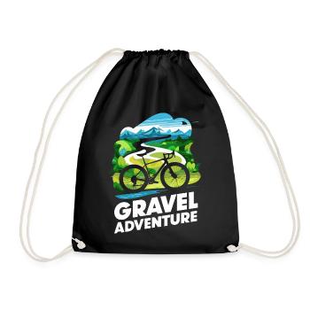 Vélo de montagne Gravel Scène d’aventure - Sac de sport léger - noir - Devant
