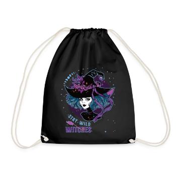 Halloween Stay Wild Witches - Turnbeutel - Schwarz - Vorne