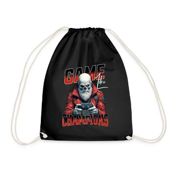 Game Like Champions Mit Totenkopf und Controller - Turnbeutel - Schwarz - Vorne
