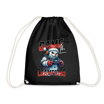 Game Like Champions Mit Totenkopf und Controller - Turnbeutel - Schwarz - Vorne